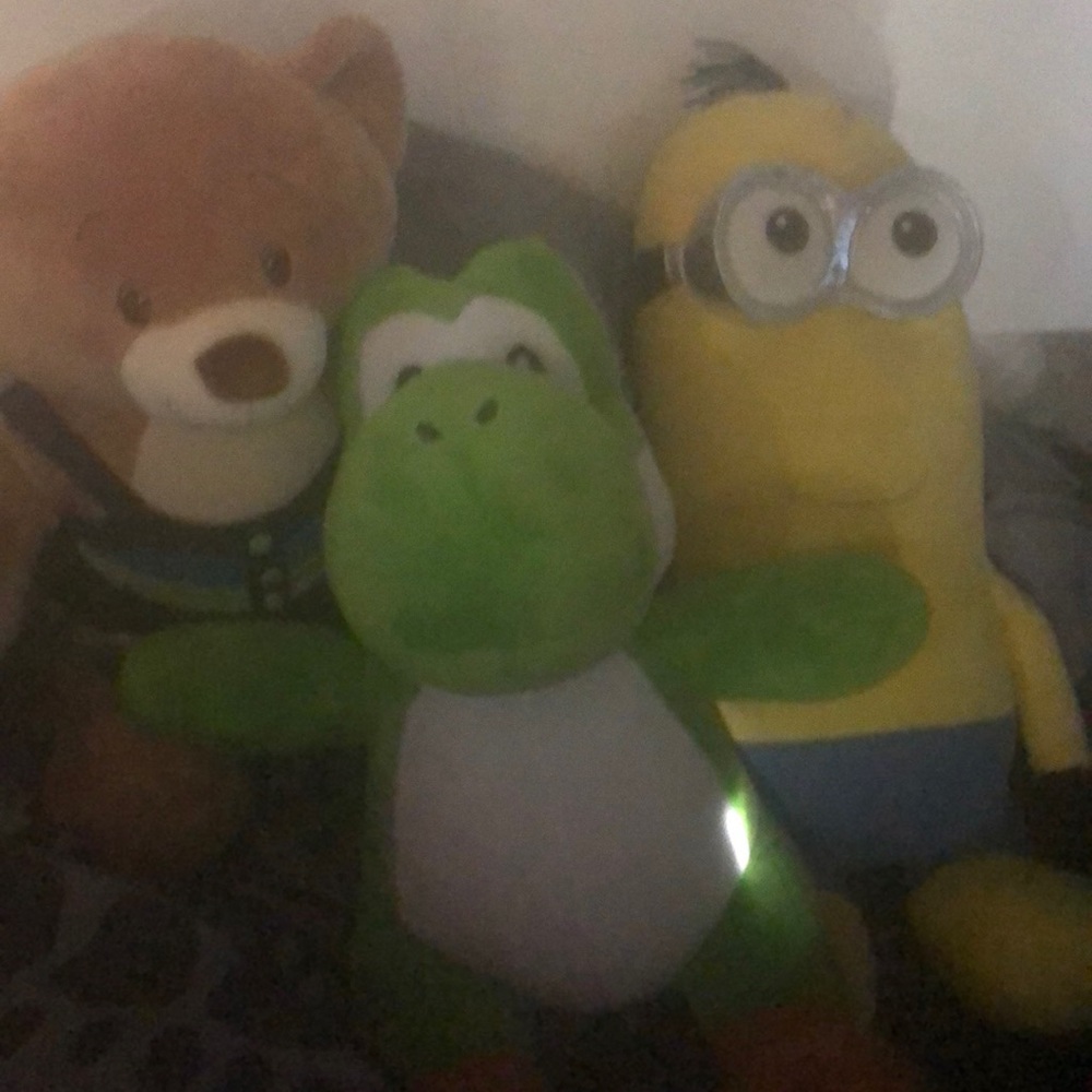 Build a bear lot three total one teddy bear one Yoshi one minion
